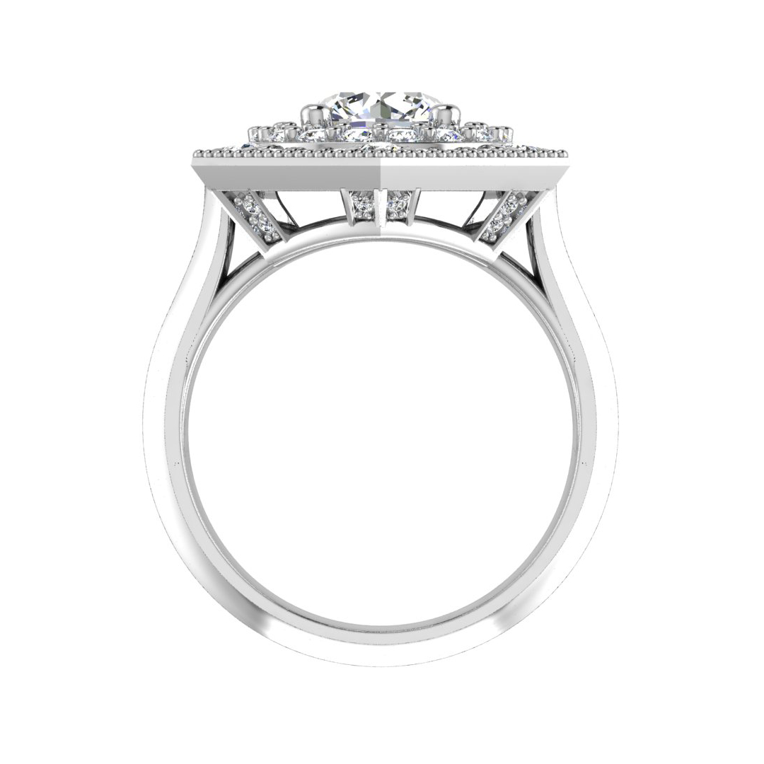Korman Signature 'Raelyn' Halo Engagement Ring